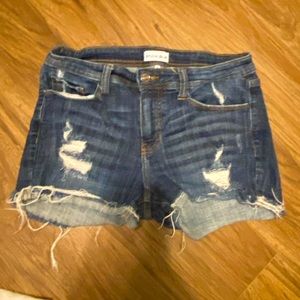 Distressed shorts